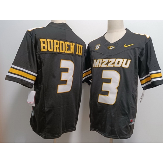 Men Missouri Tigers Luther Burden #3 Black F U S E Stitched Jersey Men Missouri Tigers Luther Burden #3 Black F U S E Stitched Jersey