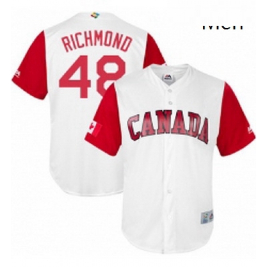 Mens Canada Baseball Majestic 48 Scott Richmond White 2017 World Baseball Classic Replica Team Jersey Mens Canada Baseball Majestic 48 Scott Richmond White 2017 World Baseball Classic Replica Team Jersey