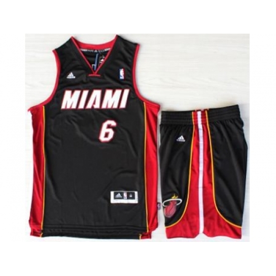 Miami Heat 6 LeBron James Black Revolution 30 Swingman NBA Jerseys Short Suits MIAMI Style Miami Heat 6 LeBron James Black Revolution 30 Swingman NBA Jerseys Short Suits MIAMI Style