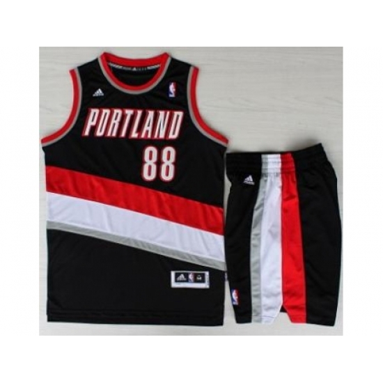 Portland Trail Blazers 88 Nicolas Batum Black Revolution 30 Swingman NBA Jersey Short Suits Portland Trail Blazers 88 Nicolas Batum Black Revolution 30 Swingman NBA Jersey Short Suits