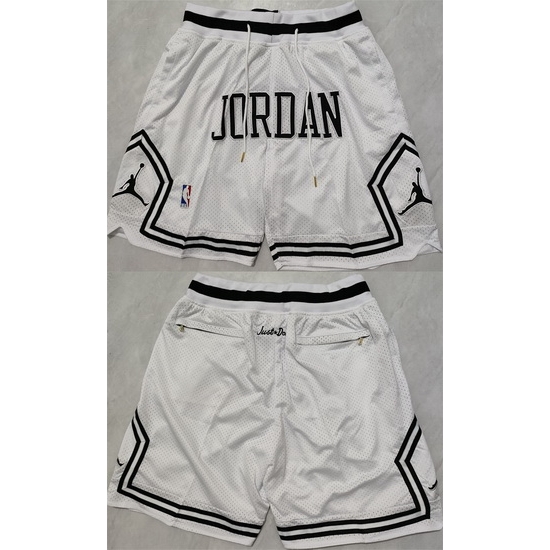 Men Michael Jordan White Shorts Men Michael Jordan White Shorts