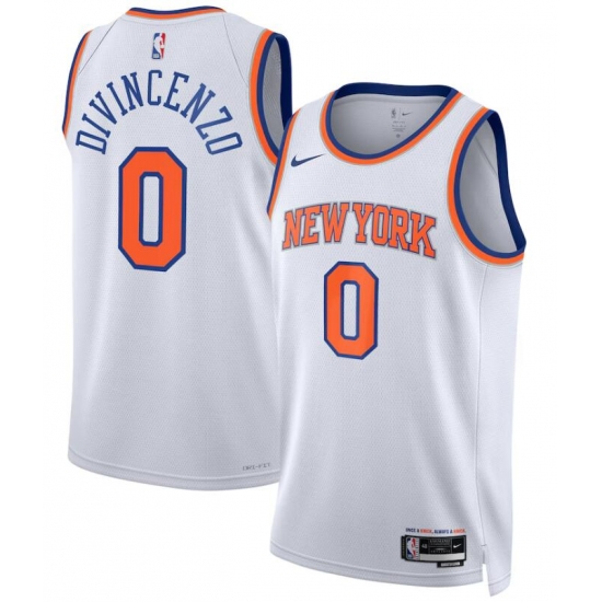 New York Knicks Nike Association Edition Swingman #0 Jersey White Donte DiVincenzo New York Knicks Nike Association Edition Swingman #0 Jersey White Donte DiVincenzo