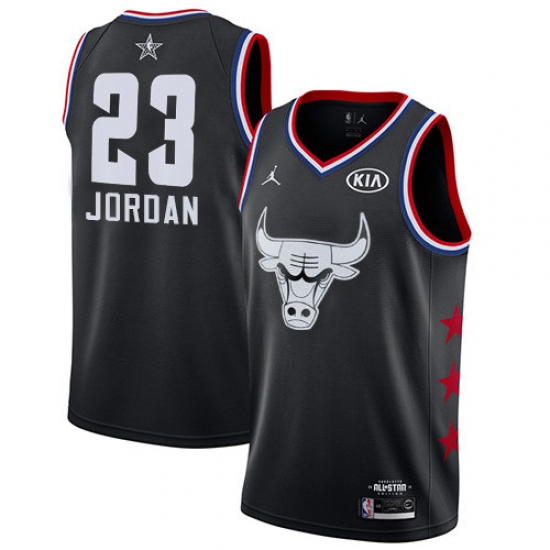 Bulls #23 Michael Jordan Black Basketball Jordan Swingman 2019 All Star Game Jersey Bulls #23 Michael Jordan Black Basketball Jordan Swingman 2019 All Star Game Jersey