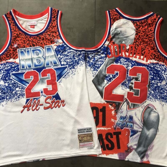 Bulls 23 Michael Jordan White All Star 1991 Hardwood Classics Jersey Bulls 23 Michael Jordan White All Star 1991 Hardwood Classics Jersey