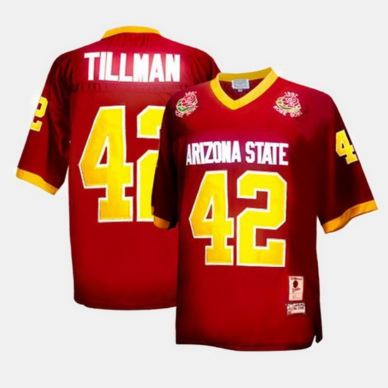 Arizona State Sun Devils Pat Tillman College Football Red Jersey Arizona State Sun Devils Pat Tillman College Football Red Jersey