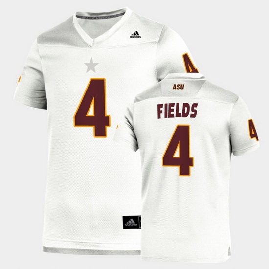 Men Arizona State Sun Devils Evan Fields Replica White Football Jersey Men Arizona State Sun Devils Evan Fields Replica White Football Jersey