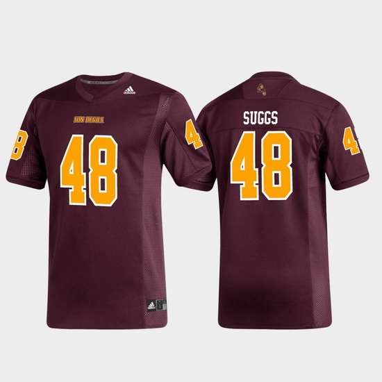 Men Arizona State Sun Devils Terrell Suggs 48 Maroon Replica Alumni Football Jersey Men Arizona State Sun Devils Terrell Suggs 48 Maroon Replica Alumni Football Jersey