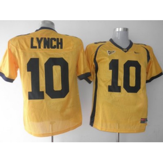 Golden Bears #10 Marshawn Lynch Gold Embroidered NCAA Jersey Golden Bears #10 Marshawn Lynch Gold Embroidered NCAA Jersey