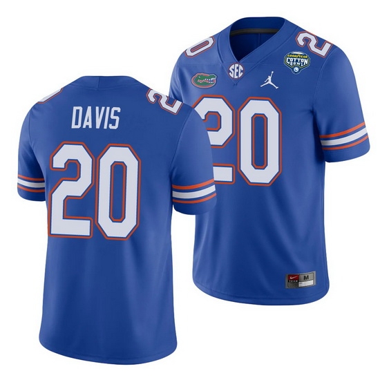 Florida Gators Malik Davis Royal 2020 Cotton Bowl Men'S Jersey Florida Gators Malik Davis Royal 2020 Cotton Bowl Men'S Jersey