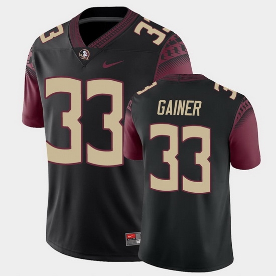 Men Florida State Seminoles Amari Gainer College Football Black Alternate Game Jersey Men Florida State Seminoles Amari Gainer College Football Black Alternate Game Jersey
