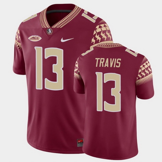 Men Florida State Seminoles Jordan Travis Game Garnet College Football Jersey Men Florida State Seminoles Jordan Travis Game Garnet College Football Jersey