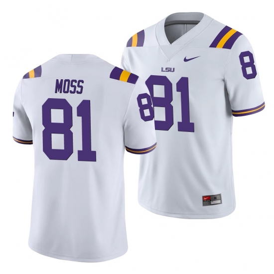 LSU Tiger Thaddeus Moss White College Football Men'S Jersey LSU Tiger Thaddeus Moss White College Football Men'S Jersey