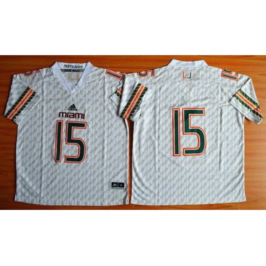 Hurricanes #15 Brad Kaaya White Stitched NCAA Jerseys Hurricanes #15 Brad Kaaya White Stitched NCAA Jerseys