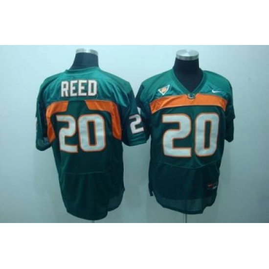 Hurricanes #20 Ed Reed Green Embroidered NCAA Jerseys Hurricanes #20 Ed Reed Green Embroidered NCAA Jerseys