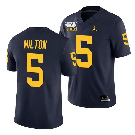 Michigan Wolverines Joe Milton Navy College Football Men'S Jersey Michigan Wolverines Joe Milton Navy College Football Men'S Jersey