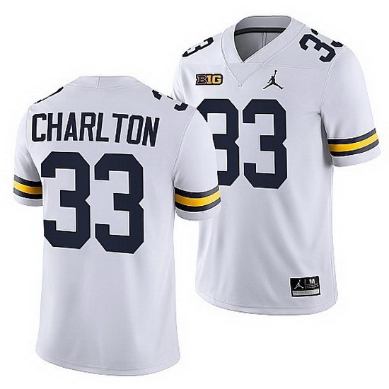 Michigan Wolverines Taco Charlton White Nfl Alumni Men Jersey Michigan Wolverines Taco Charlton White Nfl Alumni Men Jersey