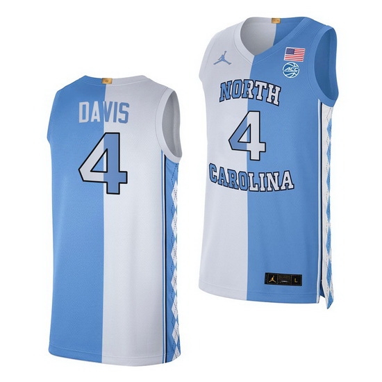 North Carolina Tar Heels R.J. Davis 2021 Blue White Split Edition Special Jersey North Carolina Tar Heels R.J. Davis 2021 Blue White Split Edition Special Jersey