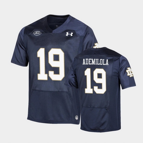Men Notre Dame Fighting Irish Justin Ademilola Replica Navy College Football Playoff Jersey Men Notre Dame Fighting Irish Justin Ademilola Replica Navy College Football Playoff Jersey