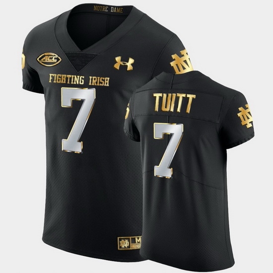 Men Notre Dame Fighting Irish Stephon Tuitt Golden Edition Black Authentic Jersey Men Notre Dame Fighting Irish Stephon Tuitt Golden Edition Black Authentic Jersey