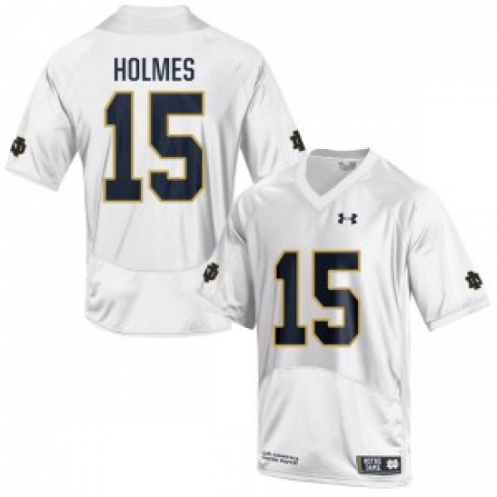 Men Under Armour 15 Replica White Corey Holmes Notre Dame Fighting Irish Alumni Football Jersey Men Under Armour 15 Replica White Corey Holmes Notre Dame Fighting Irish Alumni Football Jersey