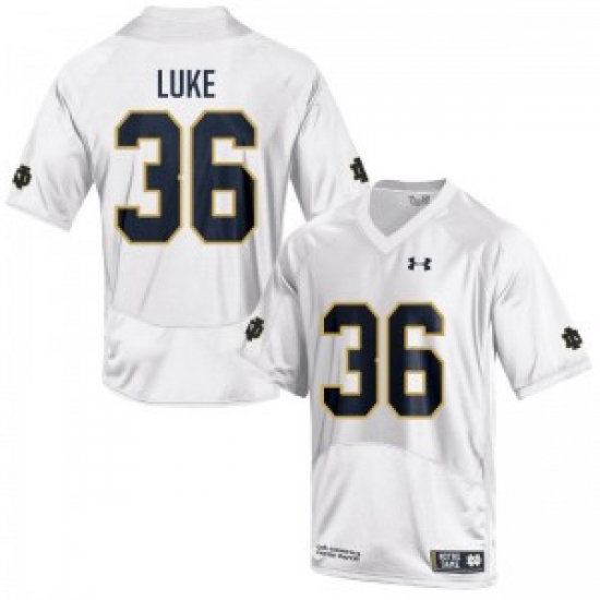 Men Under Armour 36 Replica White Cole Luke Notre Dame Fighting Irish Alumni Football Jersey Men Under Armour 36 Replica White Cole Luke Notre Dame Fighting Irish Alumni Football Jersey
