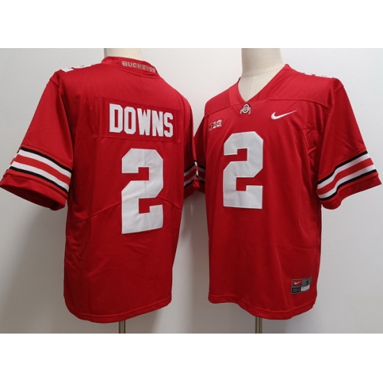 Men Ohio State Buckeyes Caleb Downs #2 Red F U S E Stitched NCAA Football Jersey Men Ohio State Buckeyes Caleb Downs #2 Red F U S E Stitched NCAA Football Jersey