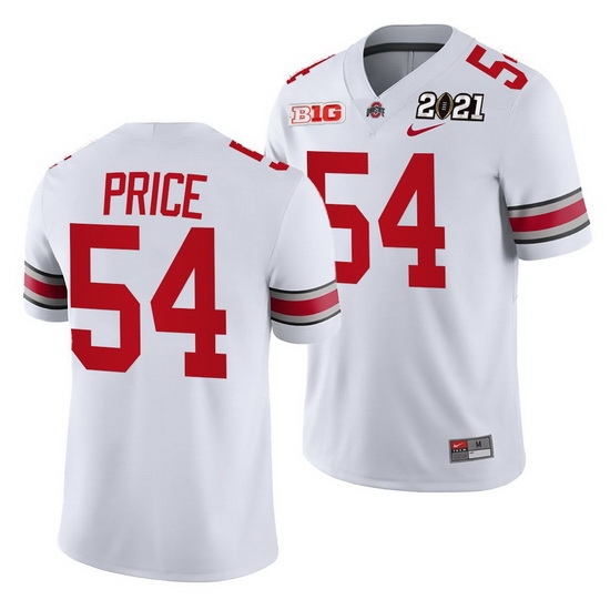 Ohio State Buckeyes Billy Price White 2021 Sugar Bowl Champions College Football Playoff College Football Playoff Jersey 0 Ohio State Buckeyes Billy Price White 2021 Sugar Bowl Champions College Football Playoff College Football Playoff Jersey 0