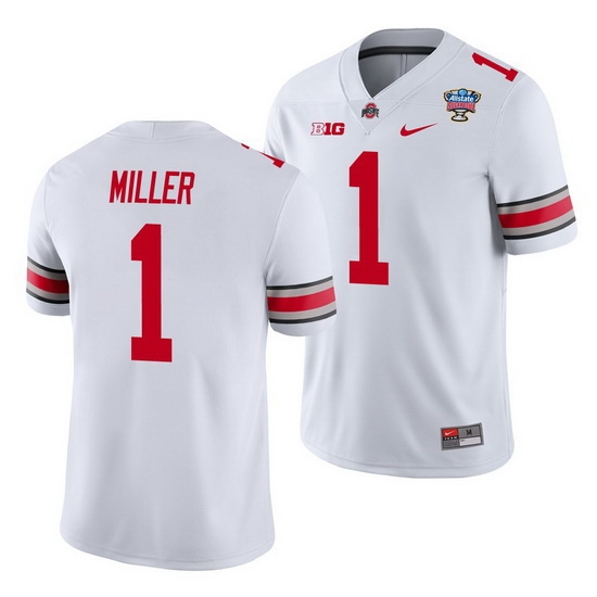Ohio State Buckeyes Braxton Miller White 2021 Sugar Bowl College Football Jersey Ohio State Buckeyes Braxton Miller White 2021 Sugar Bowl College Football Jersey