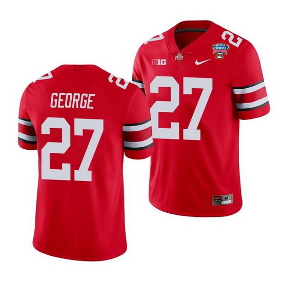 Ohio State Buckeyes Eddie George Scarlet 2021 Sugar Bowl College Football Jersey Ohio State Buckeyes Eddie George Scarlet 2021 Sugar Bowl College Football Jersey