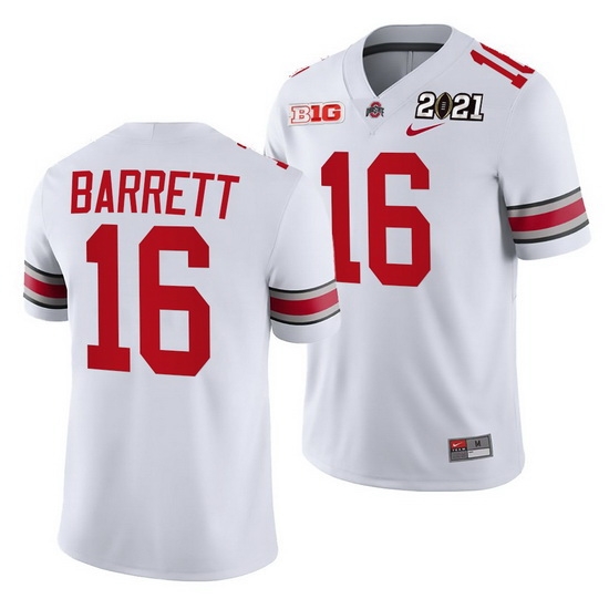 Ohio State Buckeyes J.T. Barrett White 2021 Sugar Bowl Champions College Football Playoff College Football Playoff Jersey 0 Ohio State Buckeyes J.T. Barrett White 2021 Sugar Bowl Champions College Football Playoff College Football Playoff Jersey 0
