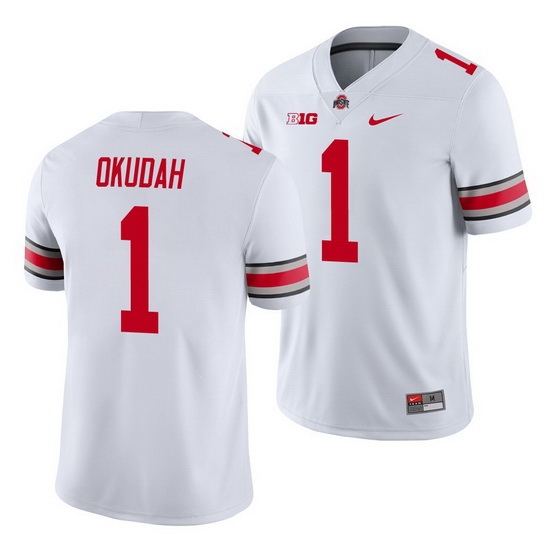 Ohio State Buckeyes Jeff Okudah White Game Men'S Jersey Ohio State Buckeyes Jeff Okudah White Game Men'S Jersey
