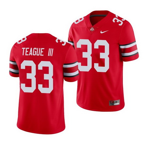 Ohio State Buckeyes Master Teague Iii Scarlet Game Men'S Jersey Ohio State Buckeyes Master Teague Iii Scarlet Game Men'S Jersey