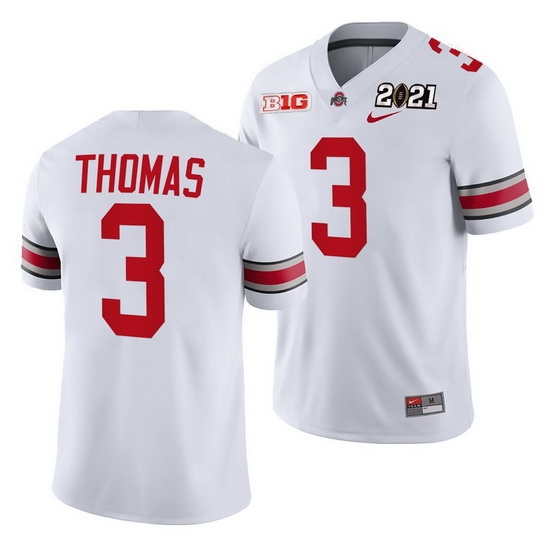 Ohio State Buckeyes Michael Thomas White 2021 Sugar Bowl Champions College Football Playoff College Football Playoff Jersey 0 Ohio State Buckeyes Michael Thomas White 2021 Sugar Bowl Champions College Football Playoff College Football Playoff Jersey 0