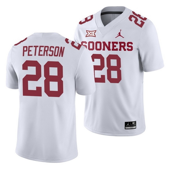 Oklahoma Sooners Adrian Peterson White College Football Men'S Jersey Oklahoma Sooners Adrian Peterson White College Football Men'S Jersey