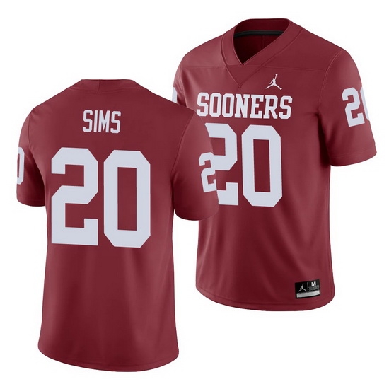 Oklahoma Sooners Billy Sims Crimson Game Men'S Jersey Oklahoma Sooners Billy Sims Crimson Game Men'S Jersey