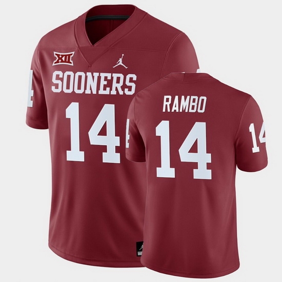 Oklahoma Sooners Charleston Rambo Crimson Home Men'S Jersey Oklahoma Sooners Charleston Rambo Crimson Home Men'S Jersey