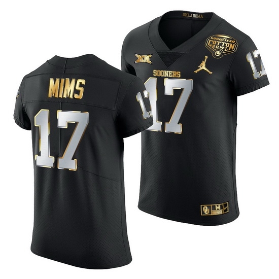 Oklahoma Sooners Marvin Mims Black 2020 Cotton Bowl Classic Golden Edition Jersey Oklahoma Sooners Marvin Mims Black 2020 Cotton Bowl Classic Golden Edition Jersey