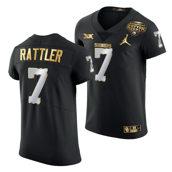 Oklahoma Sooners Spencer Rattler Black 2020 Cotton Bowl Classic Golden Edition Jersey Oklahoma Sooners Spencer Rattler Black 2020 Cotton Bowl Classic Golden Edition Jersey