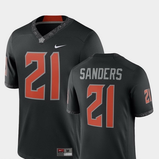 Men Oklahoma State Cowboys And Cowgirls Barry Sanders Black Alumni Football Game Player Jersey Men Oklahoma State Cowboys And Cowgirls Barry Sanders Black Alumni Football Game Player Jersey