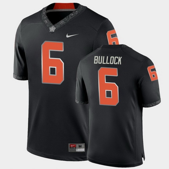 Men Oklahoma State Cowboys Ethan Bullock College Football Black Game Jersey Men Oklahoma State Cowboys Ethan Bullock College Football Black Game Jersey