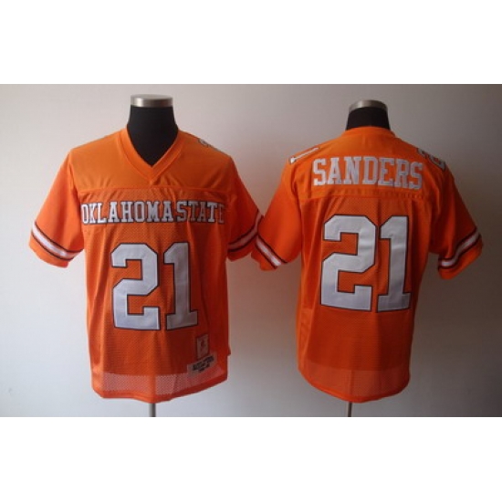 NCAA Oklahoma State Cowboys 21 Barry Sanders Orange NCAA Jerseys NCAA Oklahoma State Cowboys 21 Barry Sanders Orange NCAA Jerseys