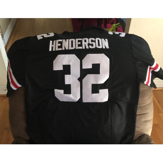 ohio state buckeye #32 TreVeyon henderson jersey Black ohio state buckeye #32 TreVeyon henderson jersey Black