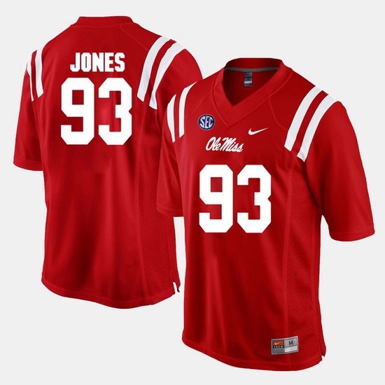 D.J. Jones Red Ole Miss Rebels Alumni Football Game Jersey D.J. Jones Red Ole Miss Rebels Alumni Football Game Jersey