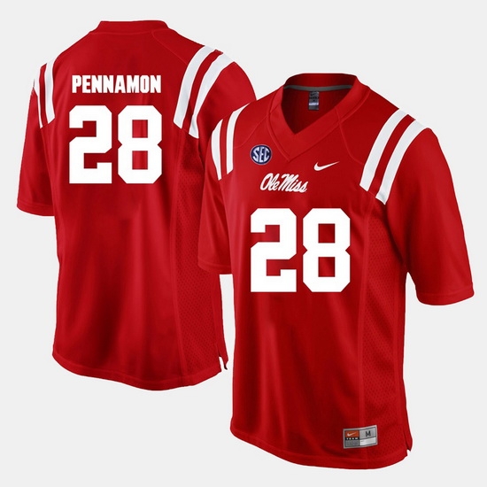 D'Vaughn Pennamon Red Ole Miss Rebels Alumni Football Game Jersey D'Vaughn Pennamon Red Ole Miss Rebels Alumni Football Game Jersey