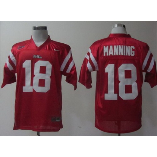 Ole Miss Rebels 18 Achie Manning Red College Football NCAA Jerseys Ole Miss Rebels 18 Achie Manning Red College Football NCAA Jerseys