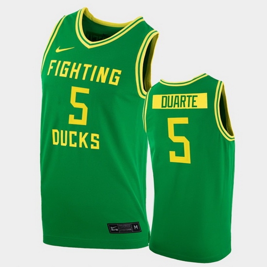 Men Oregon Ducks Chris Duarte College Basketball Green Replica 2020 21 Jersey Men Oregon Ducks Chris Duarte College Basketball Green Replica 2020 21 Jersey