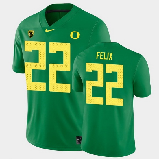 Men Oregon Ducks Darrian Felix College Football Green Game Jersey Men Oregon Ducks Darrian Felix College Football Green Game Jersey