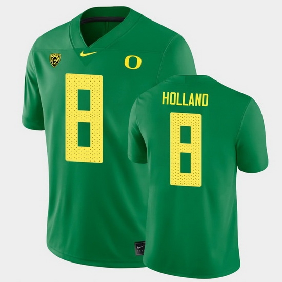 Men Oregon Ducks Jevon Holland College Football Green Game Jersey Men Oregon Ducks Jevon Holland College Football Green Game Jersey