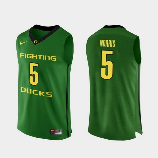 Men Oregon Ducks Miles Norris Apple Green Authentic College Basketball Jersey Men Oregon Ducks Miles Norris Apple Green Authentic College Basketball Jersey