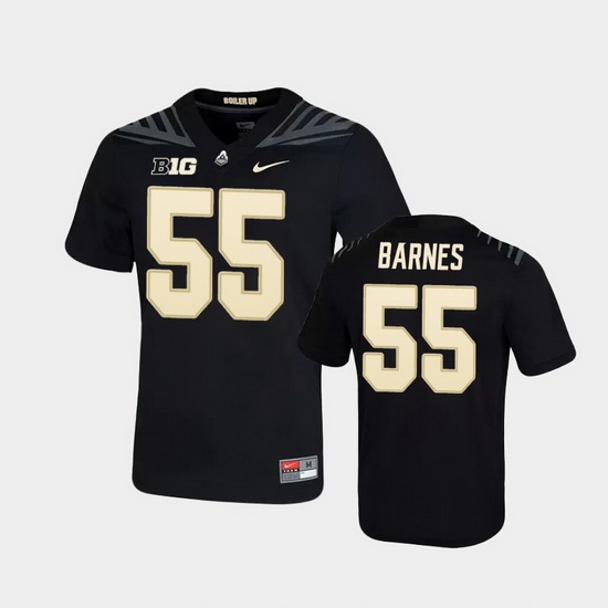 Men Purdue Boilermakers Derrick Barnes Game Football Black Jersey Men Purdue Boilermakers Derrick Barnes Game Football Black Jersey